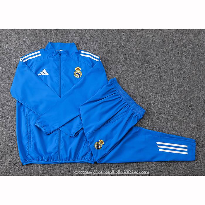 Chandal de Corta-vento do Real Madrid 2026-2027 Azul